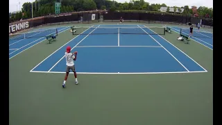 Typical junior tennis hook (forgot camera was up) ITA Summer Circuit UTR