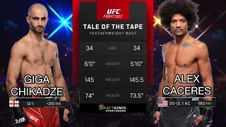 Giga Chikadze vs Alex Caceres | Highlights before the match