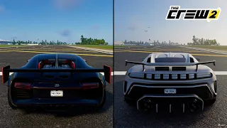 The Crew 2 | Bugatti Chiron Carbon Edition 2017 vs. Bugatti Centodieci 2019 Performance Comparison