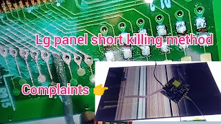 how to Lg panel short killing method, Lg panel serviceing