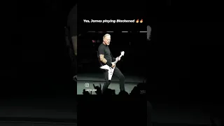 Yes, James Hetfield playing Blackened's riff 🤘🔥🤘#metallica #jameshetfield #fyp #trending #shorts