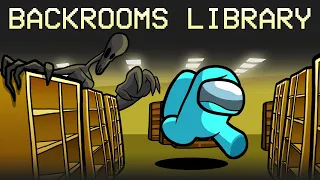 Among Us in Backrooms Library (Found Footage)