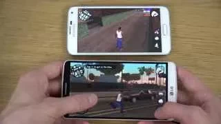 GTA San Andreas LG G3 vs Samsung Galaxy S5 4K Gaming Comparison Review