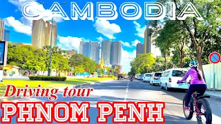 Walking tour /Driving in Phnom Penh City of Cambodia 4K ( 30 May 2021 )