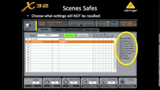 X32 Live! Webinar: Scene & Preset Management