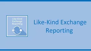 Like-Kind Exchange Reporting