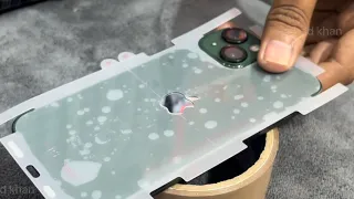 How to apply ￼ pre-cut and membrane, skin on phone iPhone, 13  (scratch proof ) Just in a 30 second