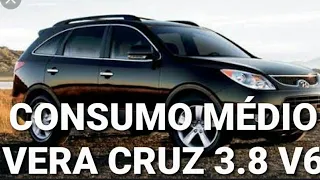 CONSUMO MÉDIO  HYUNDAI VERA CRUZ 3.8 V6 - NA CIDADE