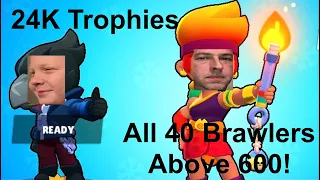 Brawl Stars Every Brawler at 600+ Trophies | 24,000 Trophies by season reset | Amber in Duos