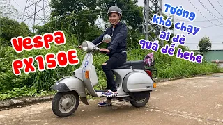 Lười Râu Lần Đầu Chạy Vespa Cổ Tưởng Khó Ai Mà Có Dè... | Lười Vlog