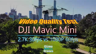 DJI Mavic Mini Video Quality Test: 2.7K 30fps versus 1080P 60fps