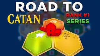 TOP 60 Catan Gameplay - Catan Pro Climbs the Ladder