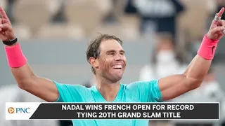 Rafael Nadal Wins French Open For Record-Tying 20th Grand Slam Title