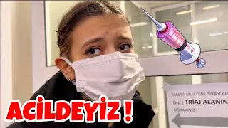 TUANA HASTA OLDU !! ACİLDE İLK DEFA FARKLI BİR GECE !! Hastane Vlog