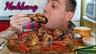 МУКБАНГ ИДЕАЛЬНЫЙ УЖИН / КУРИНЫЕ НОЖКИ / MUKBANG CHICKEN / не ASMR / eating show / 먹방