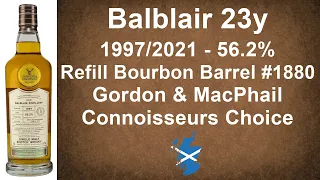Balblair aged 23 year old Gordon & MacPhail Connoisseurs Choice Cask Strength Review WhiskyJason