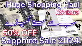 Sapphire sale today | huge shopping haul | part-1 | April 25, 2024