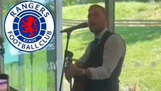 SCOTT ARFIELD PERFORMS OWN SONG AT MATES WEDDING #rangers #rangersfc