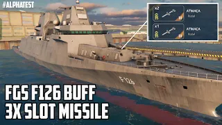 FGS F126 missile slots buff, now have 3x missile | Modern Warships