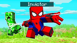 Paso MINECRAFT pero soy SPIDERMAN 🕷😱 INVICTOR RETO SUPERHEROES #1 🕸