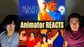 REACTING to *Beauty and the Beast* FAVORITE DISNEY PRINCESS?? (First Time Watching) Animator Reacts