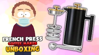 French Press Coffee Maker (1Ltr) Unboxing