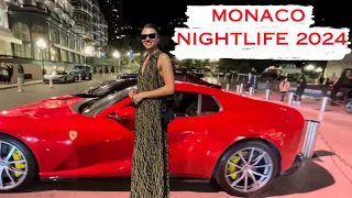 NIGHTLIFE WITH MILLIONAIRES IN MONACO 2024 SUPERCARS | LUXURY LIFESTYLE |  #monaco #luxury