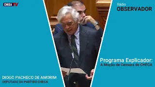 Diogo Pacheco de Amorim debate na Rádio Observador a Moção de Censura do CHEGA