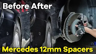 12mm Wheel Spacers Before and After | BONOSS Mercedes E-Class Aftermarket Accessories (bloxsport)