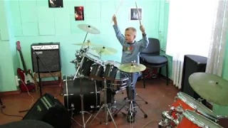 Drum Cover - Drummer Daniel Varfolomeyev 9 year