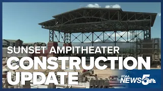 Update on construction of the Sunset Amphitheater