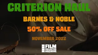CRITERION HAUL | Barnes & Noble 50% Off Sale | November 2022