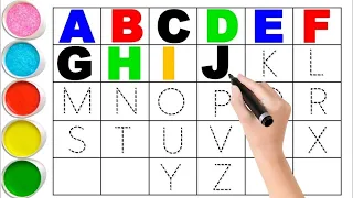 A to Z alphabet for kids,Collection for writing along dotted line for toddlers,alphabet kids study