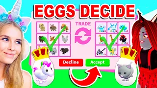 EGG *RARITY* DECIDES What PETS We TRADE Each other In Adopt Me! (Roblox)