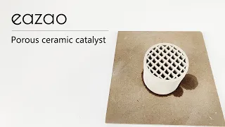 3D printing porous ceramic catalyst for the chemical industry