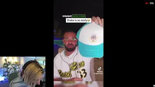xQc Dies Laughing at Drake's Hat