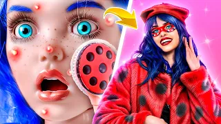 From Broke to Rich Doll Makeover! We Adopted Broke Miraculous Ladybug!