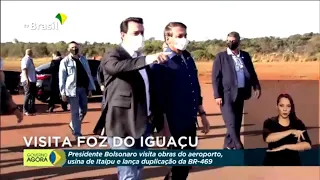 Presidente Bolsonaro visita usina de Itaipu e lança duplicação da BR-469