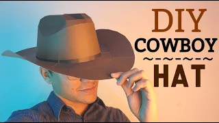 How to make a Cowboy Hat using Paper Cardboard (DIY) - Momuscraft
