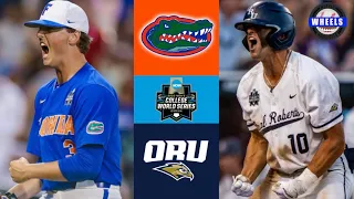 #2 Florida vs Oral Roberts (CRAZY GAME!) | College World Series 1-0 Game | 2023 College Baseball