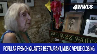Hikes in fees, taxes too much for iconic French Quarter restaurant, music venue to continue