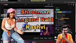 Shreeman Legend Raid Kashvi #bgmi #shreeram #kashvisharma  #kashvi #shreemanlegend #kashplys