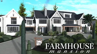 Giant Farmhouse Mansion Bloxburg Speedbuild