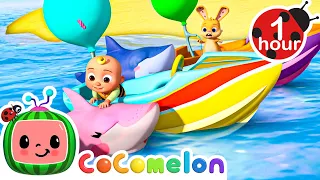 Balloon Boat Race - Fantasy Animals | CoComelon Animal Time | Nursery Rhymes for Babies