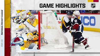 Predators @ Avalanche 11/27/21 | NHL Highlights