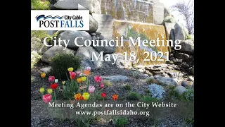 Post Falls City Council Meeting - May 18, 2021