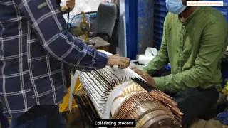 Dc Motor Armature Rewinding 25-KW, 600/1850-Rpm From: Majeda Electric And Workshop In Bangladesh