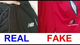 Real vs. Fake New Balance sport pants. How to spot counterfeit New Balance