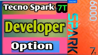 tecno spark 7t developer options l developer Settings tecno spark 7t
