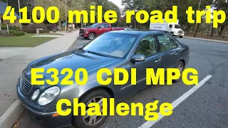 2006 E320 CDI on a 4100 mile road trip and MPG challenge. How far will it go on a tank? 800 miles?